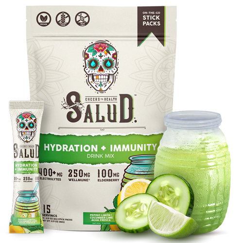 Salud Energy + Focus Drink Mix (Flavor: Pepino Limon)(15 Servings)(0.21 Oz. Per Serving)