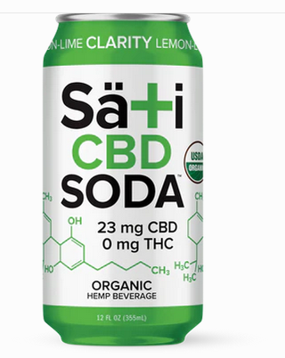 1- Sati NON CBD Soda Clarity Lemon-Lime (12oz)