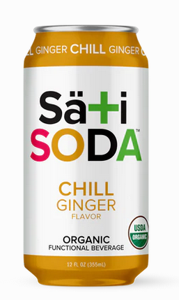 1- Sati NON CBD Soda Chill Ginger (12oz)