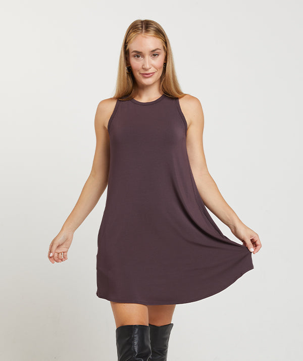 Mid Length Tank Dress (Color: Storm) (All Sizes)