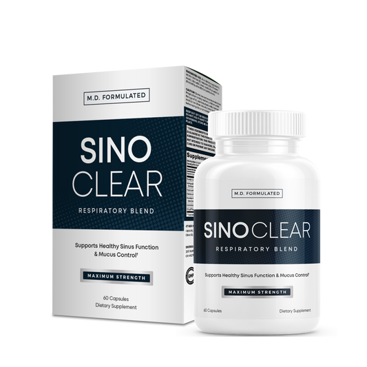 SinoClear PM Lung Detox & Sinus Pressure Relief (60 Capsule Bottle)