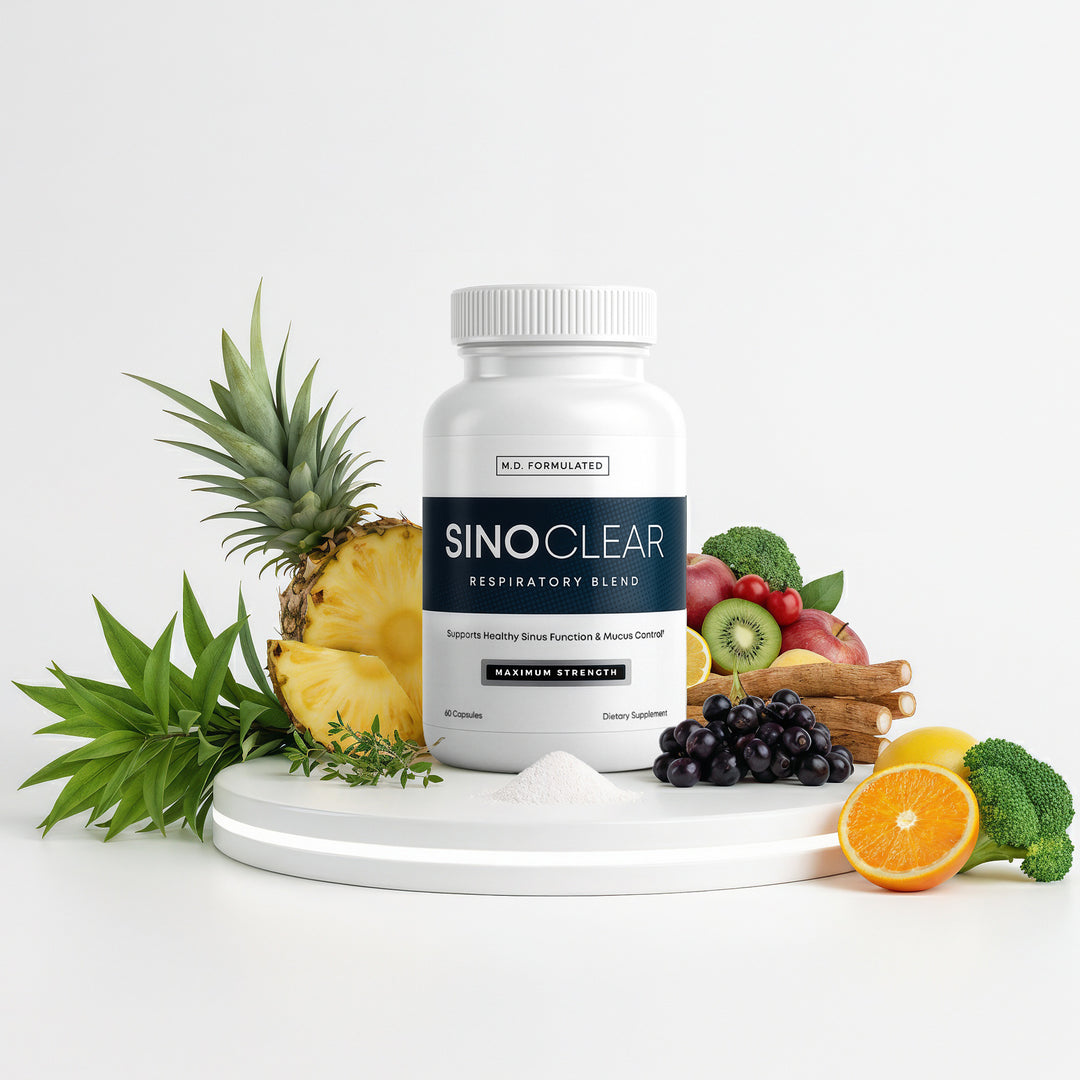 SinoClear Lung Detox & Sinus Pressure Relief (60 Capsule Bottle)
