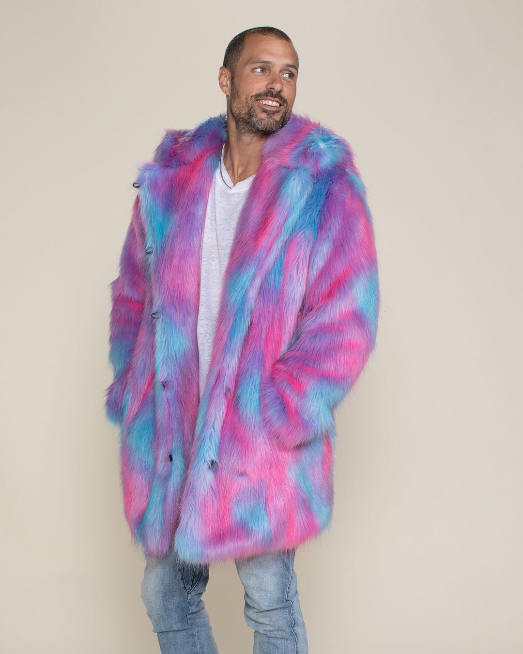 Classic Faux Fur Coat | Cotton Candy Bear (all Sizes) (M & W)