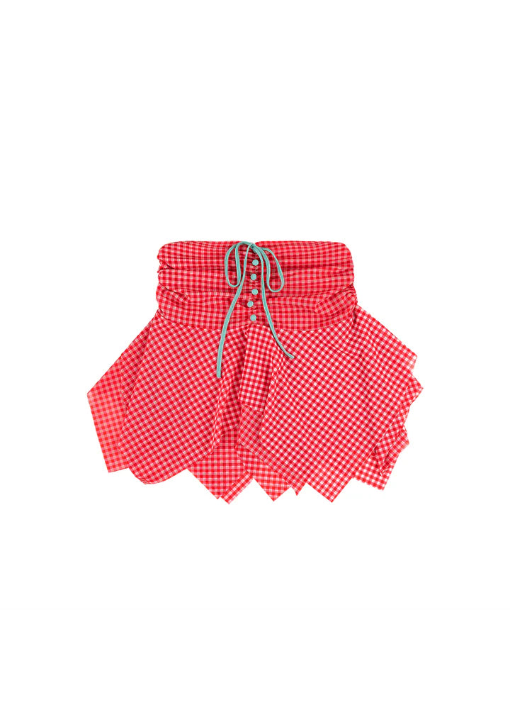 Tilly Skirt Red Gingham (all Sizes)