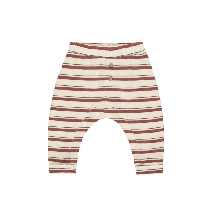 BABY CRU PANT || BRICK STRIPE (all Sizes)