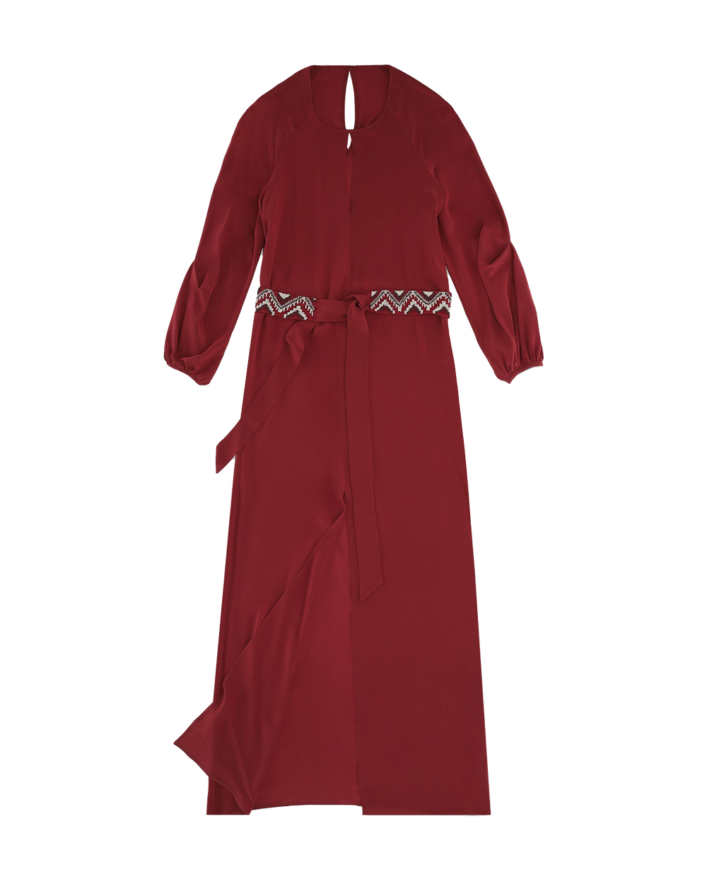 Fortela Silk Crepe Wgilberte Dress (Black, Ruby)(All Sizes)