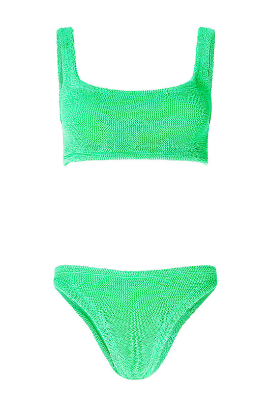 Square Neck Swimsuit - Emerald