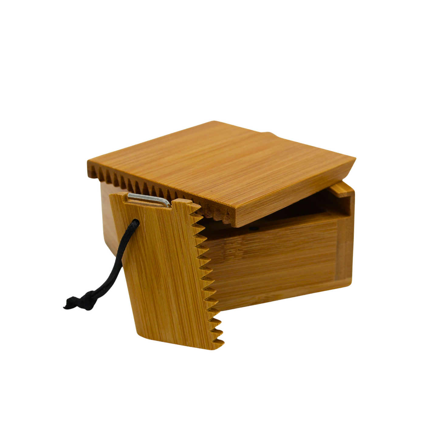 Bamboo Box Wax And Comb Size 3.93'' X 3.93'' X 1.96''