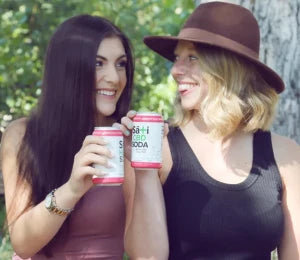 Sati Slim Organic Soda (Flavors: Huckleberry Vanilla, Tropical Peach, Watermelon, Variety Pack)(12 Pack, 12 Oz. Cans) AND Sati Soda Original (Flavors: Chill Ginger, Clarity Lemon-Lime, Energy Berry)(12 Pack, 12 Oz. Cans)