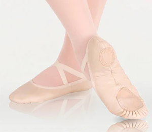 Leather Half Sole Ballet Shoes (624) (All Sizes, All Colors)