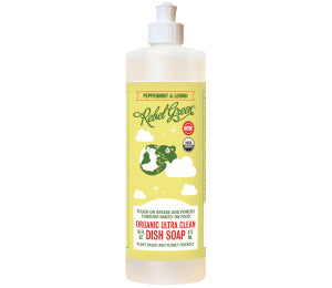 Rebel Green Lavender Grapefruit, Peppermint Lemon And Unscented Dish Soap 1/2 Gallon 4 Packs