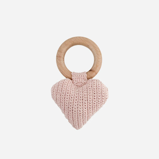 Cotton Crochet Rattle Teether Bow (all Colors, All Sizes)