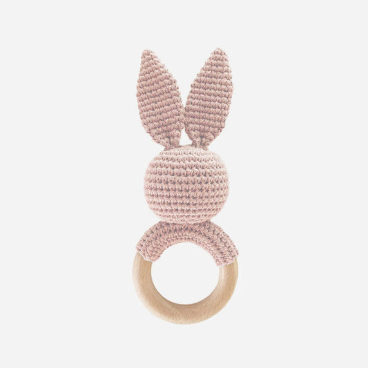 Cotton Crochet Rattle Teether Bunny, (Grey, Pink, Cream, Blush), ROSE MILES BASICS LEGGINGS (all Sizes)