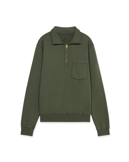 Fortela Japanese Cotton T-Shirt - 3 Pack - Navy (All Sizes) AND Fortela Woven Zip-Up Sweatshirt - (Agave, Grey)(All Sizes)