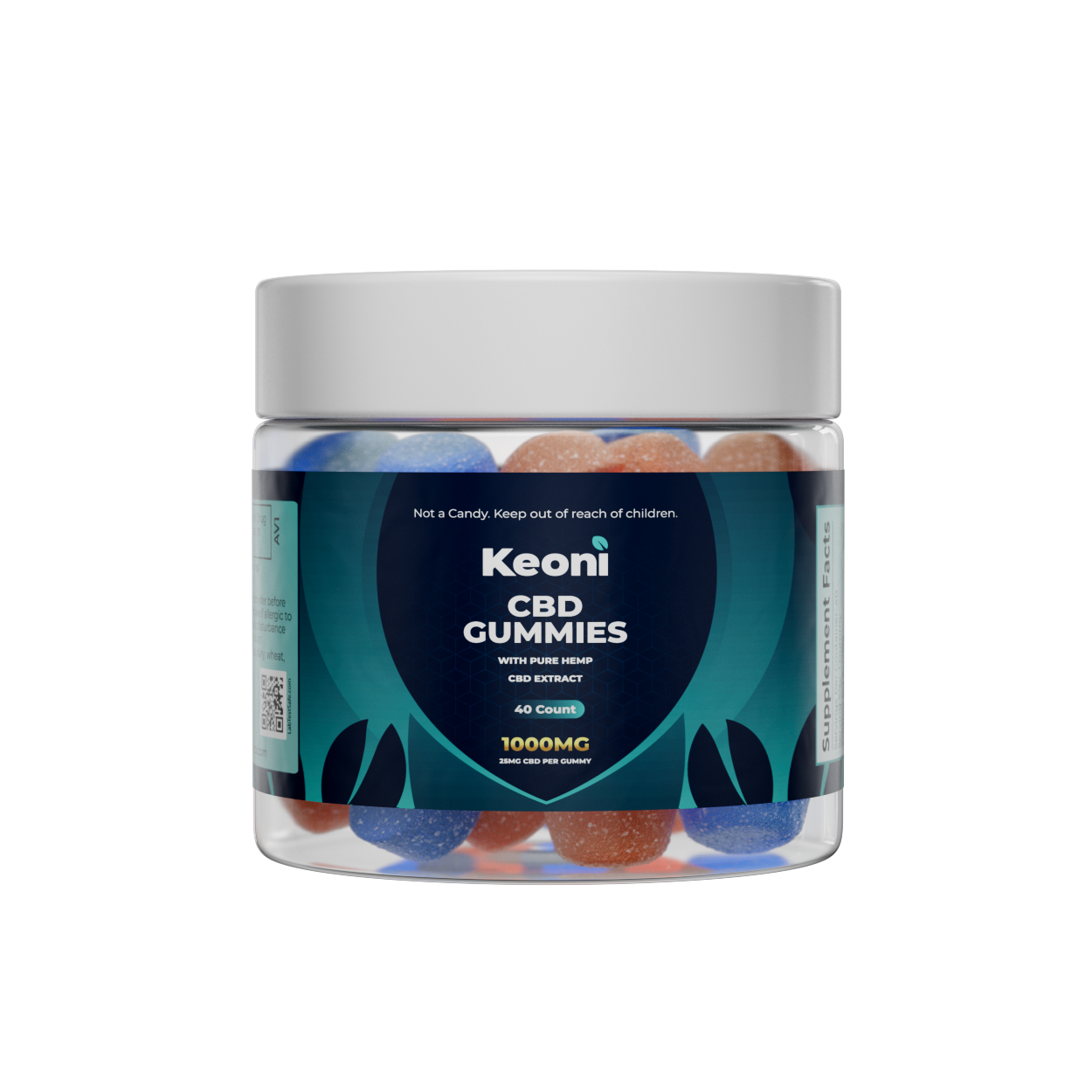 Keoni CBD Gummies (Full Spectrum Dots Mixed 40ct 1000mg)