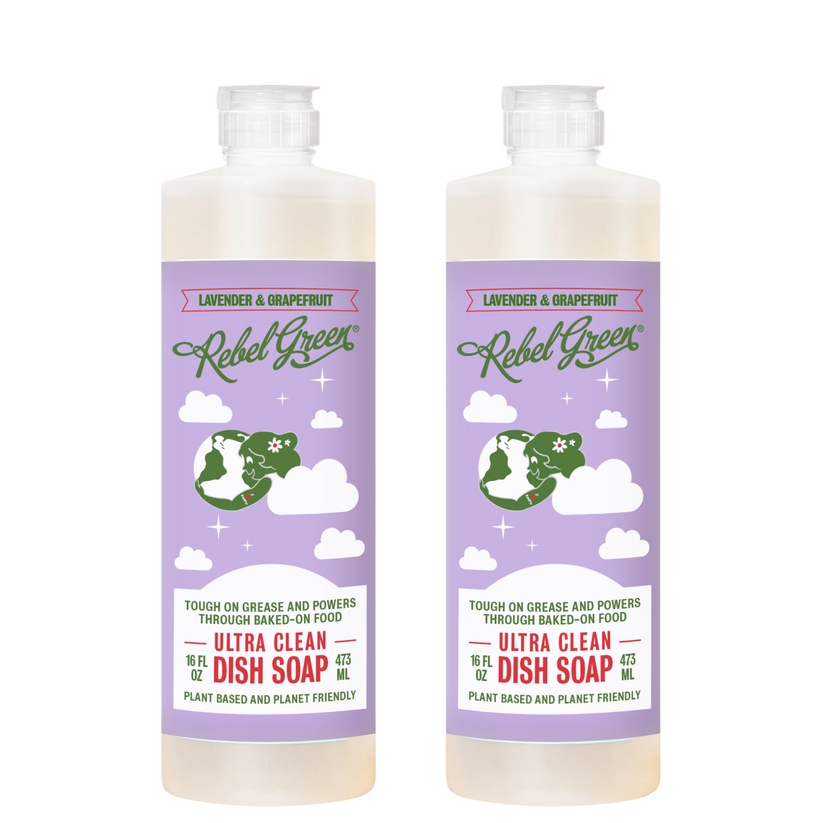 Rebel Green Lavender-Grapefruit Dish Soap 16 Ounce 4 Pack