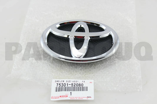 EMBLEM SUB-ASSY FR BUMPER