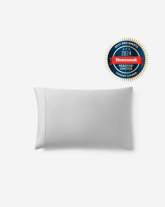 Silky Ecovero Pillowcase (colors: Off White, Light Blue, Pink)