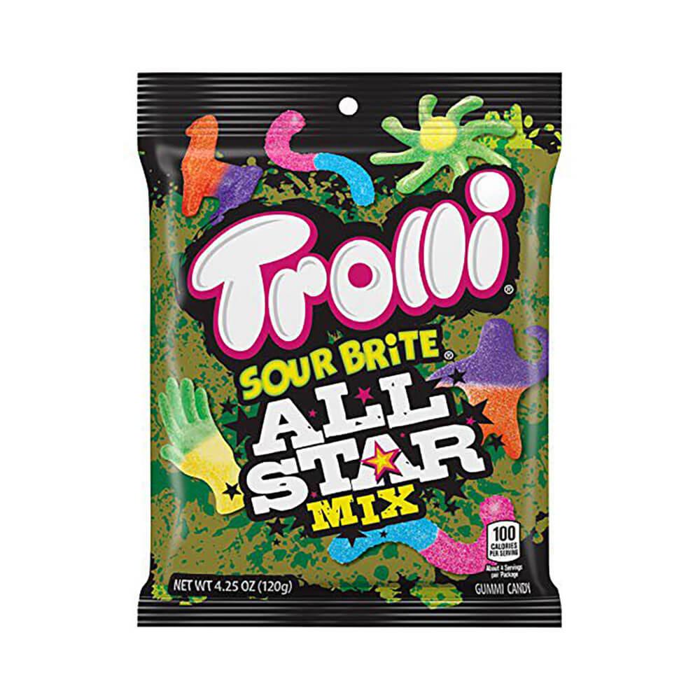 Trolli Sour Brite All Star Mix Gummy Candy: 3LB Box