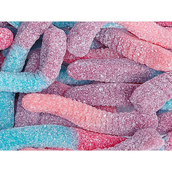Trolli Sour Brite Crawlers Gummy Worms Candy - Very Berry: 3.75LB Box
