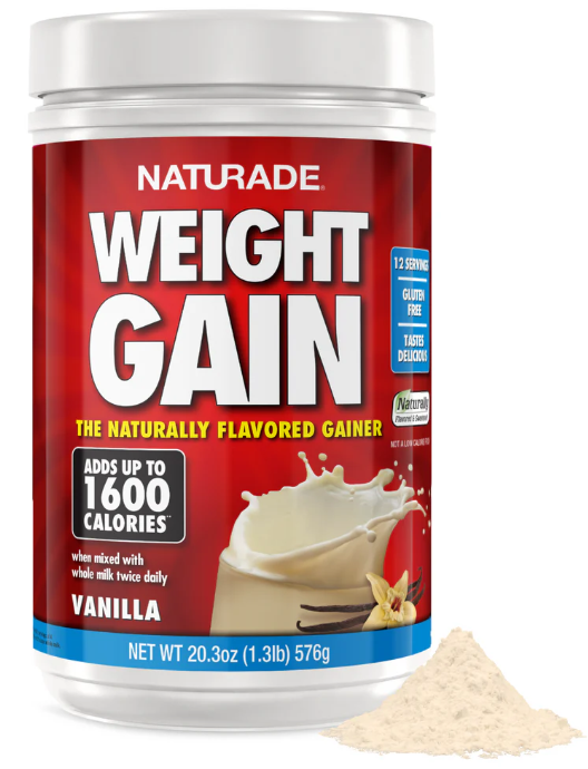 NATURADE Weight Gain  20.3 OZ (12 Servings)(Flavors: Vanilla)